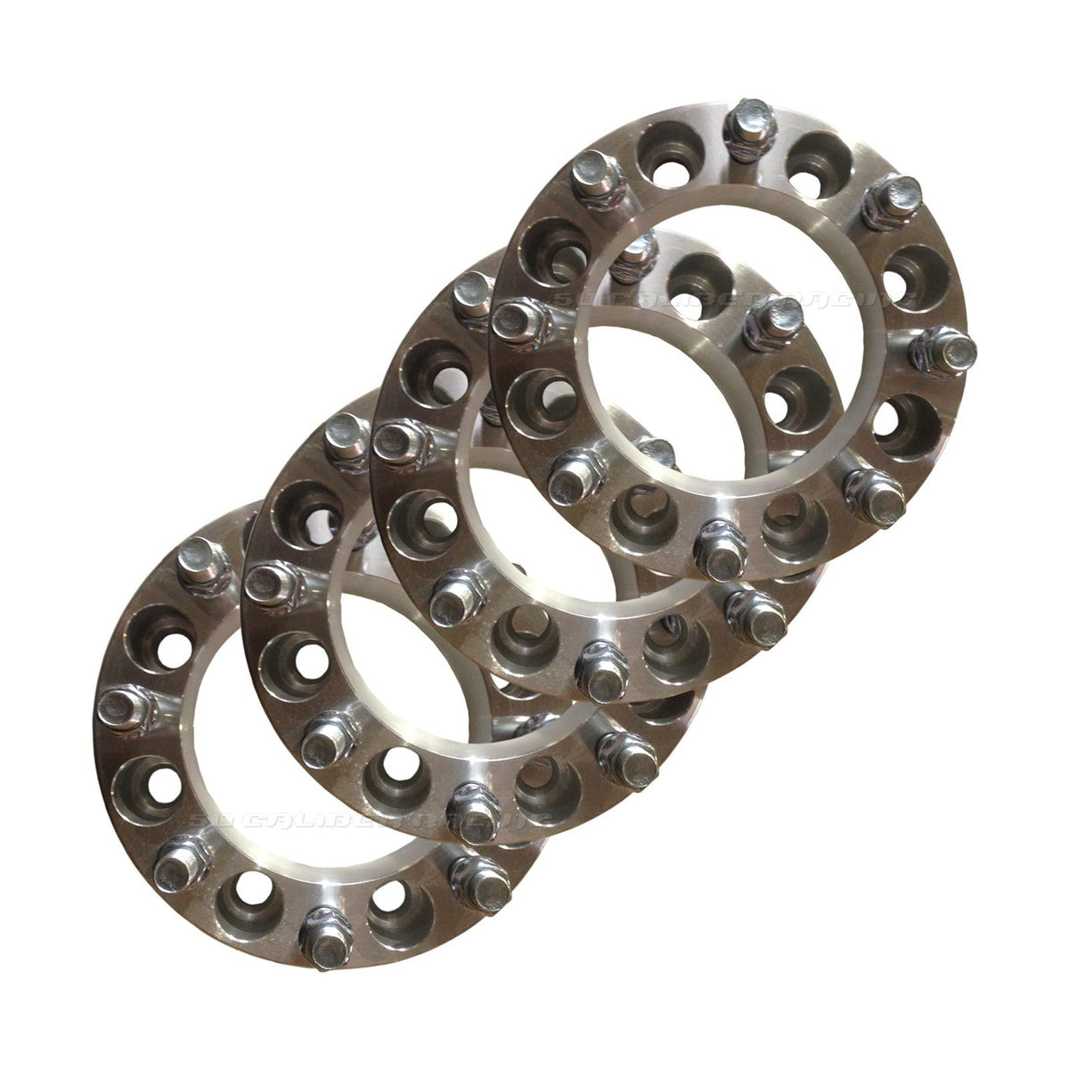 | 50 Caliber Racing Billet Aluminum Wheel Spacers - 8x170mm Bolt Pattern,  14x2.0 Studs - for Ford F250, F350 Super Duty Pickups