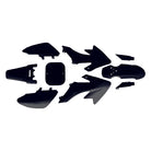 Honda CRF50 XR50 Plastics Kit -  9 Piece in Several Colors | 50 Caliber Racing Replacement Plastic Kit for Honda XR50 and CRF50 Pit Bikes Black Color	