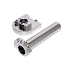 Silver | Billet Twist Throttle for all Pit Bikes and Dirt Bikes Silver Anodized