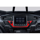 Red | Polaris Ride Command Center Dash Panel - Havasu Red - Shown Installed	