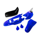 Blue | 50 Caliber Racing Replacement Plastic, Tank and Seat Kit for Yamaha PW50 Pit Bikes