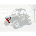 Red | 50 Caliber Racing RZR Front Bumper - Black Powdercoat frame with White Aluminum Skidplate and Light Bar Tabs