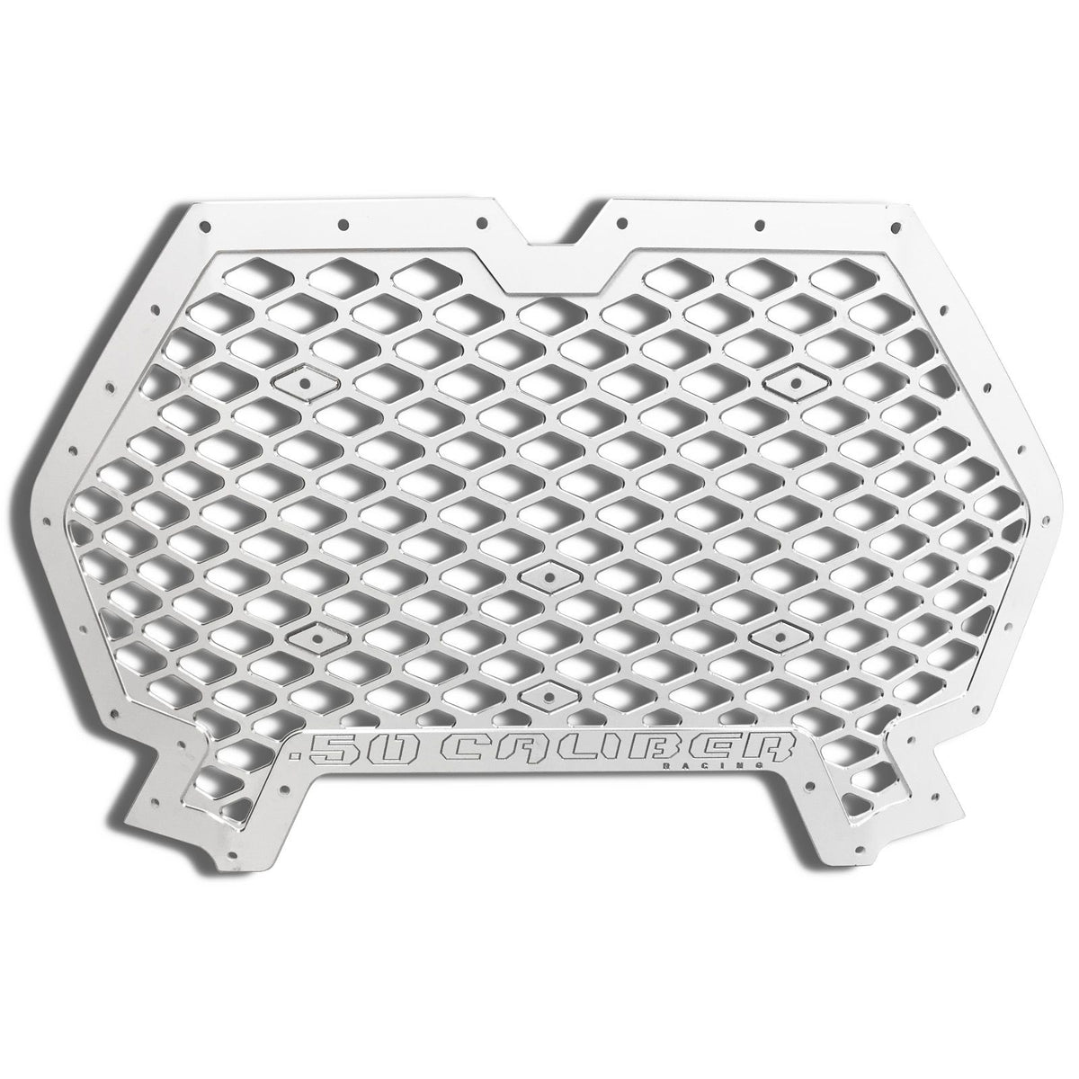 White | Billet Grille with Bumper Notch RZR XP 1000 / Turbo / S 2019+ White Powdercoat Finish