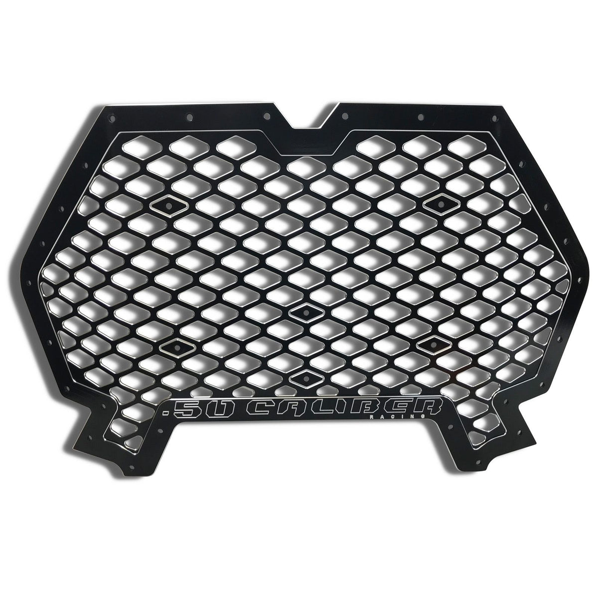Black | Billet Grille with Bumper Notch RZR XP 1000 / Turbo / S 2019+ Black Powdercoat Finish