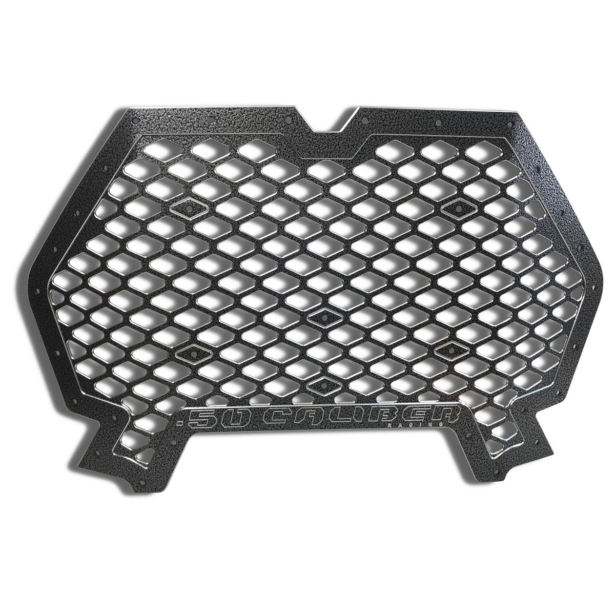 Silver Vein | Billet Grille with Bumper Notch RZR XP 1000 / Turbo / S 2019+ Silver Vein Powdercoat Finish