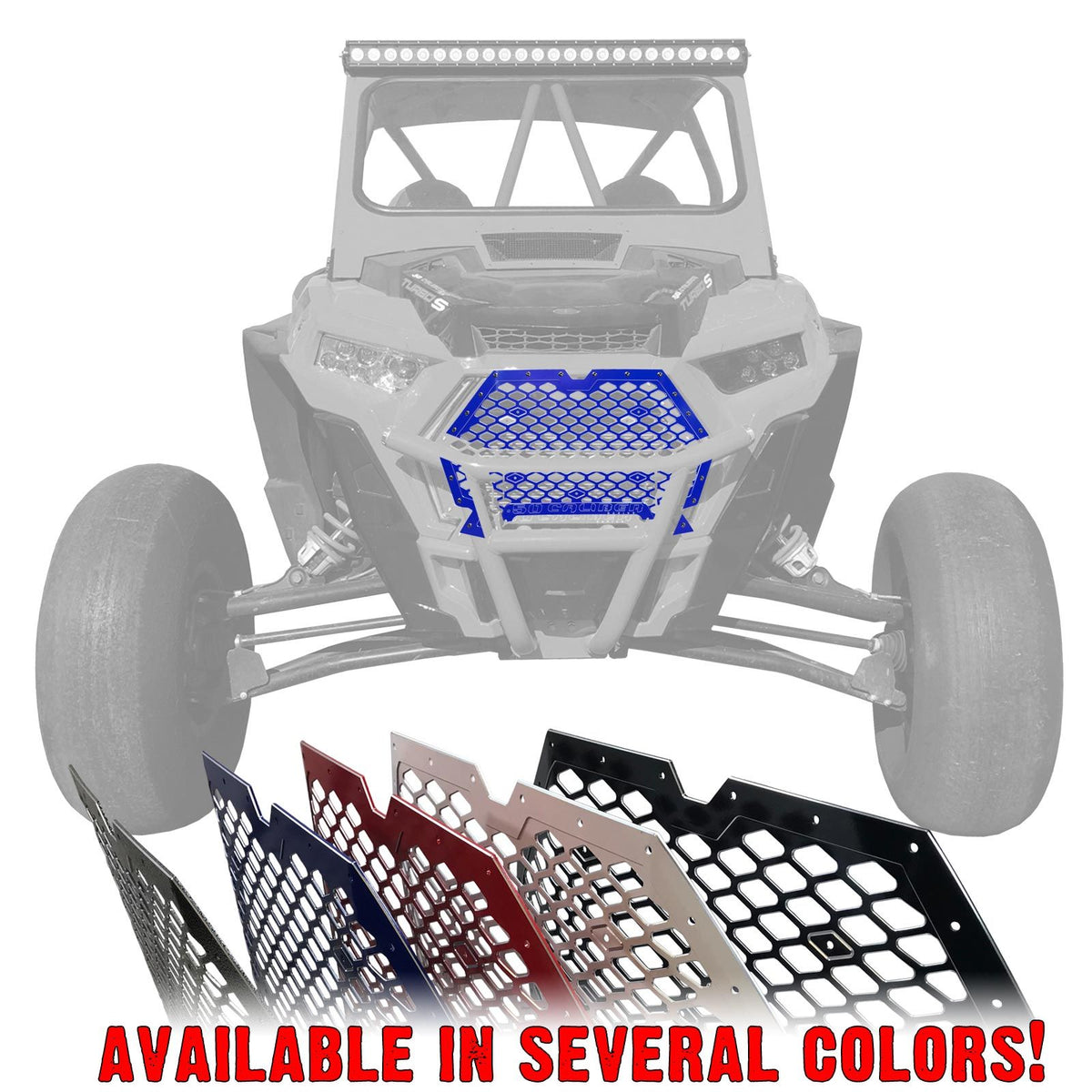 RZR Billet Grille with Bumper Notch - XP 1000 / Turbo / S 2019+ | Availaible in several colors