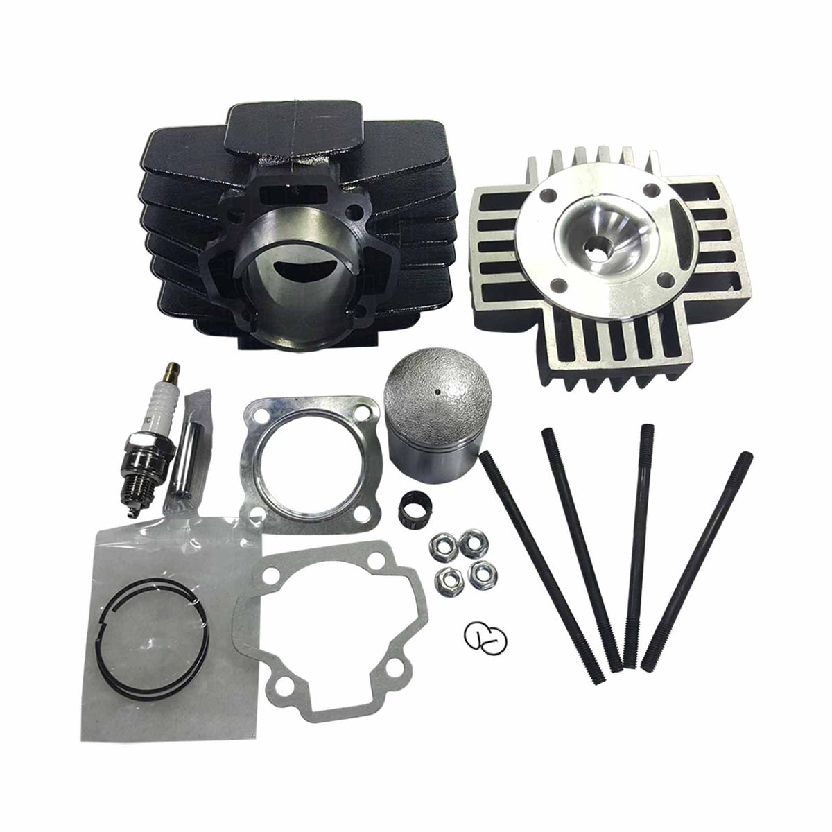 Yamaha PW50 Big Bore Kit 60cc With Head | 50 Caliber Racing 60cc Big Bore Top End Kit with Head Included for Yamaha PW50 & QT50 Pit Bikes