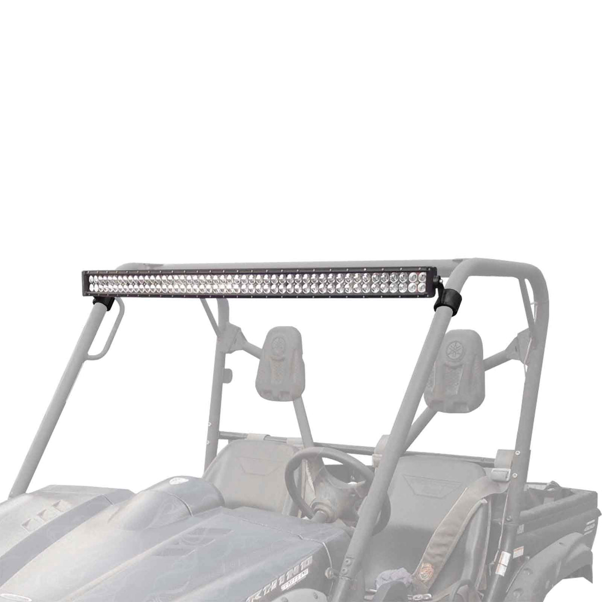 50" Curved LED Light Bar with A-Pillar Brackets - Yamaha Rhino 2004-2013 | LED Light Bar Mounting Bracket COMBO for Yamaha Rhino - Includes Brackets and 50" Curved (Radius) LED Light Bar