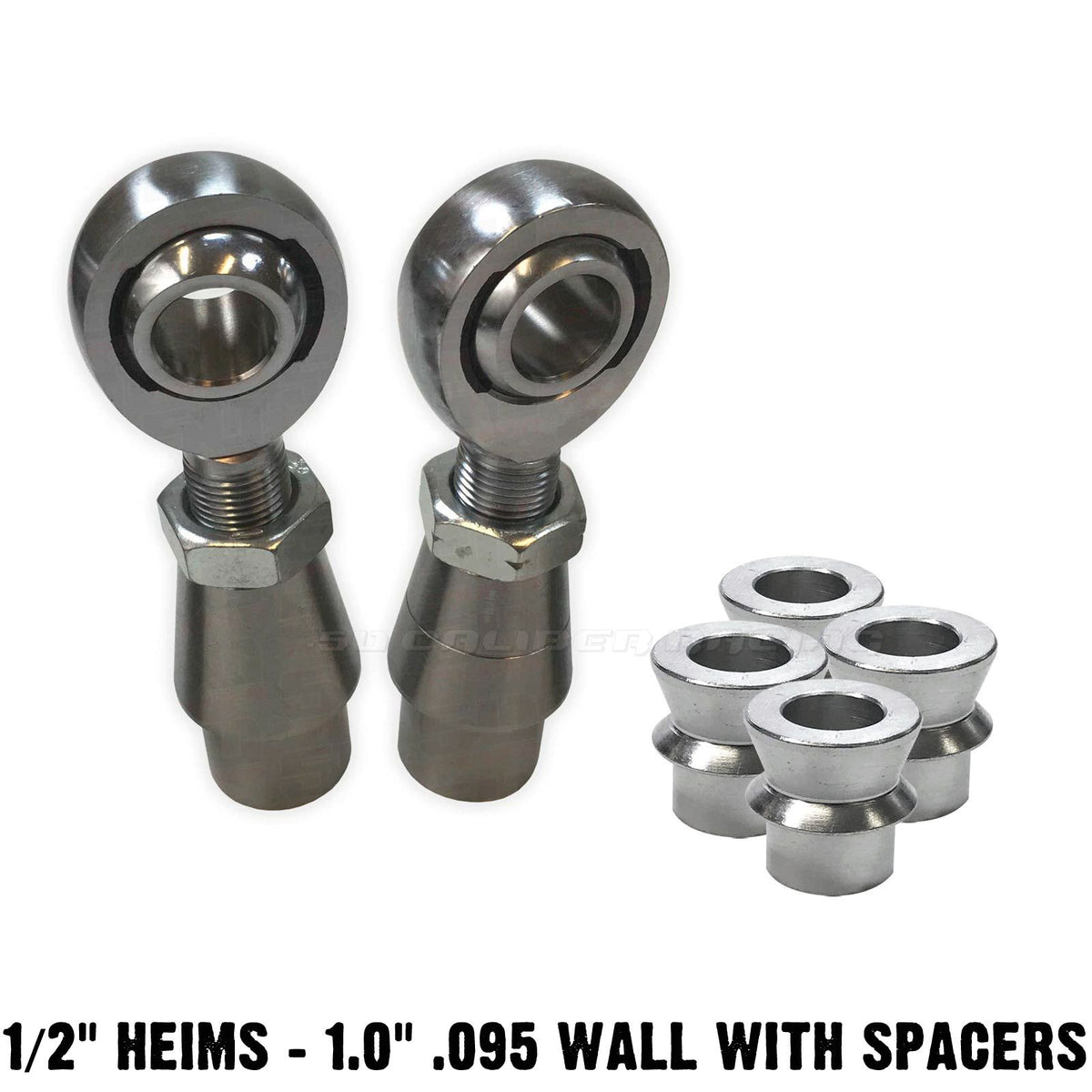  | Part Number 6101B3 - 1/2" Heim Joint, Bung for 1" .095 Wall - Spacers Included