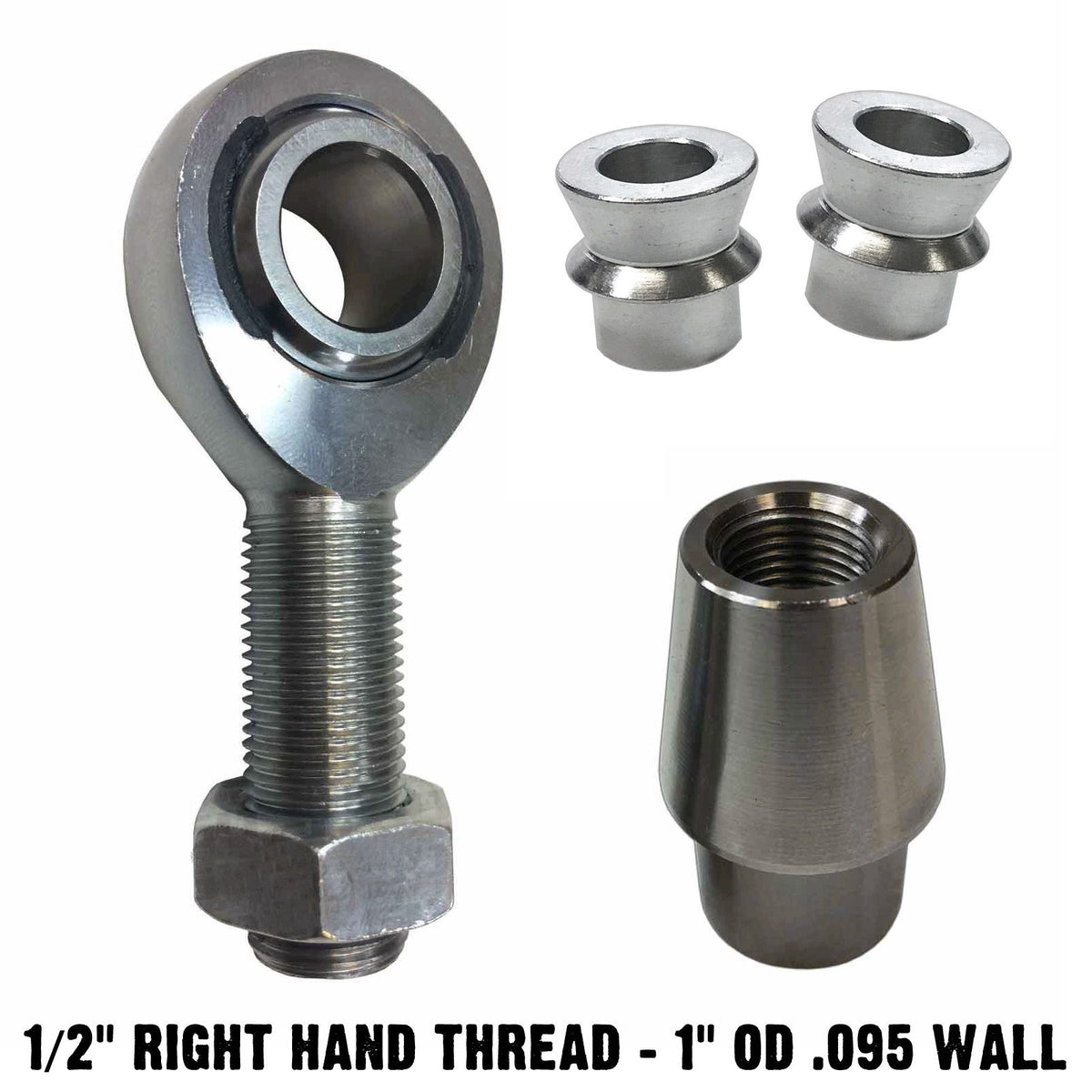 | 1/2 Rod End Heim Joint Kit for 1" OD Tubing - Single Joint with High Misalignment Spacers