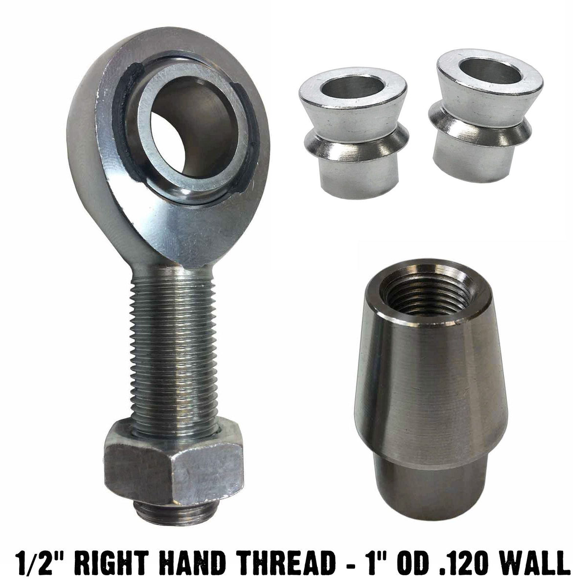 | 1/2 Rod End Heim Joint Kit for 1" OD Tubing - Single Joint with High Misalignment Spacers