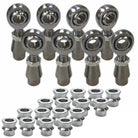 | 4 Link Rod End Kit -  5/8 Chromoly Heim - 1.25 OD Tubing and high misalignment spacers included