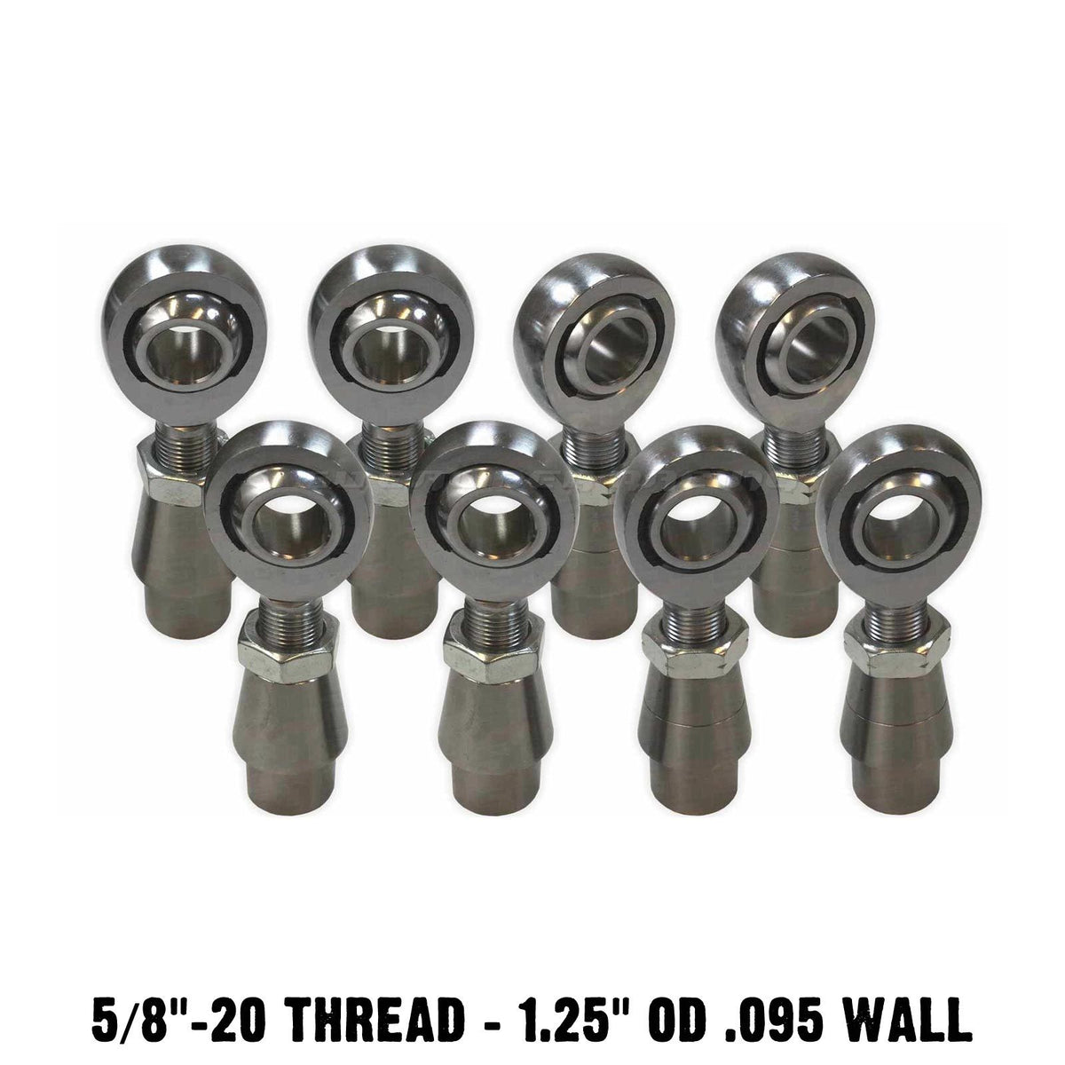 | 4 Link Rod End Kit -  5/8 Chromoly Heim - 1.25 OD Tubing and high misalignment spacers included