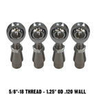 | 5/8-18 Sway Bar Link Rod End Kit - 1.25" OD .120 Wall Round Tubing - Without Spacers