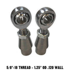 | 5/8 Panhard Bar Fabrication Kit - 5/8-18 Chromoly Heims - 1.25" OD .120 Wall WITHOUT Spacers