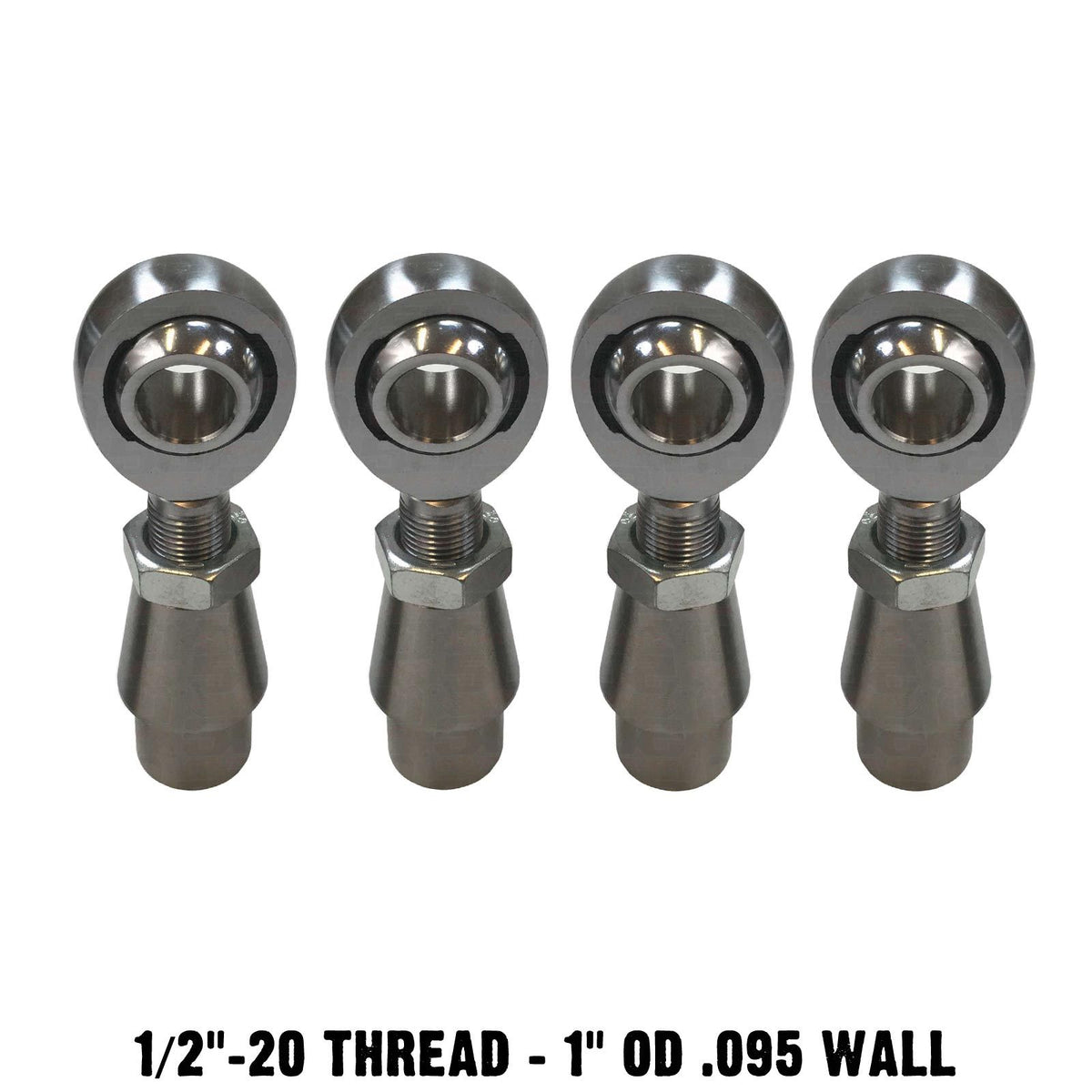 | 1/2-20 Sway Bar Link Rod End Kit - 1" OD .095 Wall Round Tubing - Without Spacers