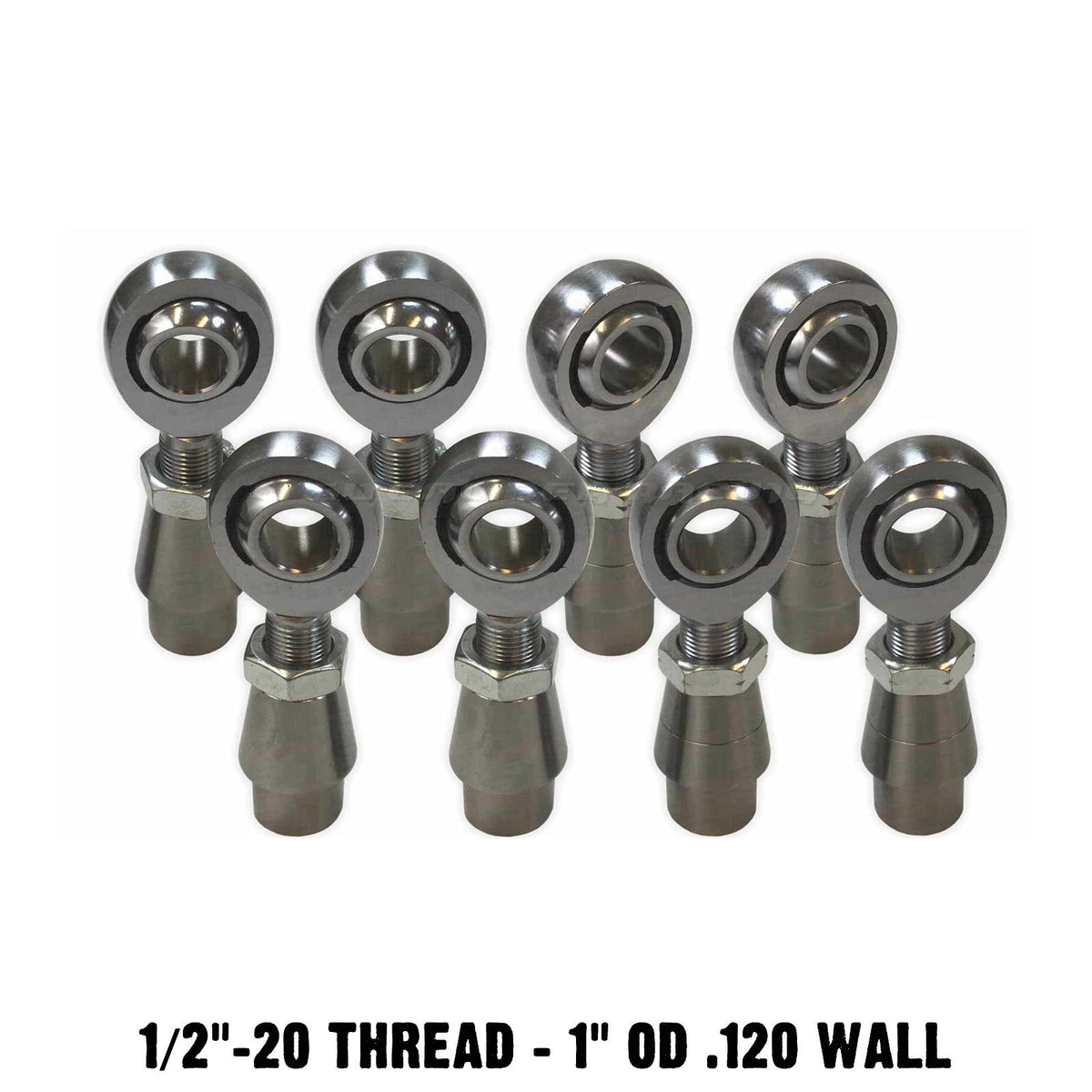 | 4 Link Rod End Kit - 1/2" Chromoly Heim - 1" OD .120 Wall Round Tubing Without Spacers