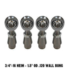  | 3/4-16 Sway Bar Link Rod End Kit - 1.5" OD .120 Wall Round Tubing - Without Spacers