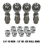 | 3/4-16 Sway Bar Link Rod End Kit - 1.5" OD .120 Wall Round Tubing - WITH Spacers	