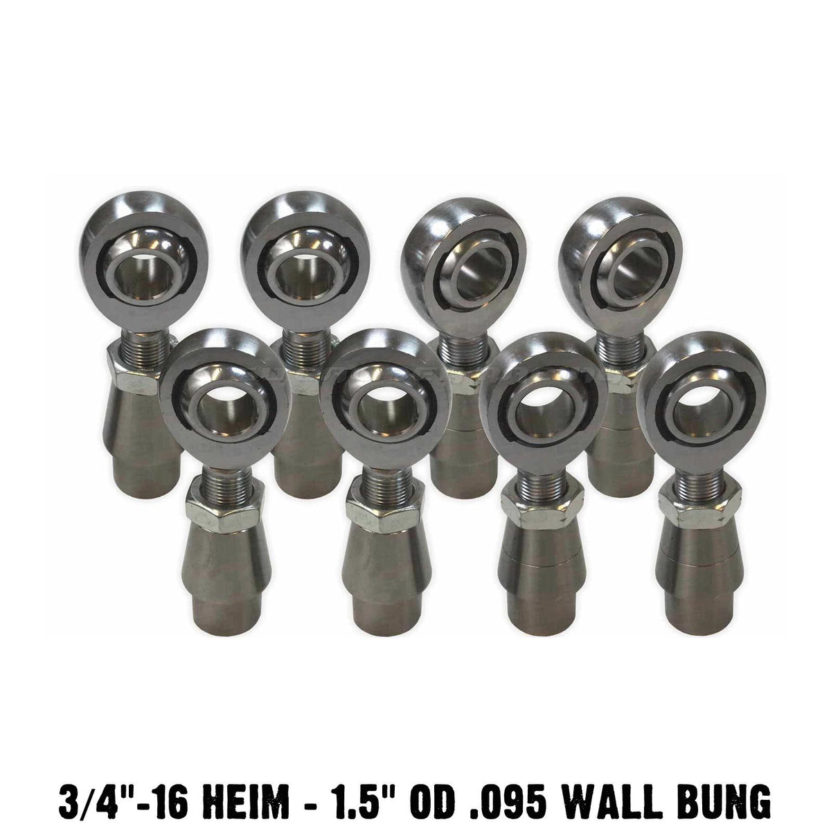  | 4 Link Rod End Kit - 3/4" Chromoly Heim - 1.5" OD .095 Wall Round Tubing Without Spacers