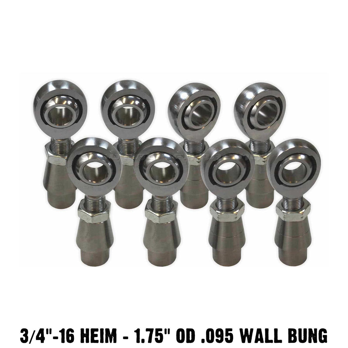  | 4 Link Rod End Kit - 3/4" Chromoly Heim - 1.75" OD .095 Wall Round Tubing Without Spacers