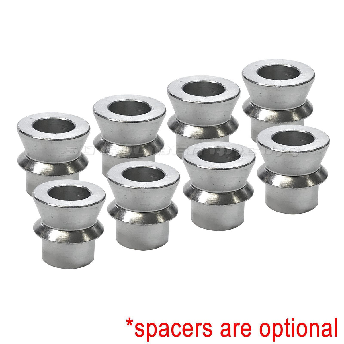 7/8 Chromoly Heim Joint Rod End Kit for 1.5" Tubing – Sway Bar Link | High Offset Misalignment Spacers made from Zinc plated Chromoly alloy