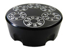 Black | CNC Machined 50 Caliber Racing Six Shooter Gas Cap - Polaris UTV and ATV models STEALTH BLACK