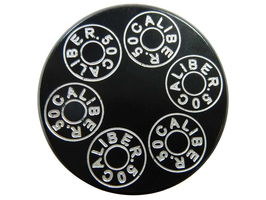 Black | CNC Machined 50 Caliber Racing Six Shooter Gas Cap - Polaris UTV and ATV models STEALTH BLACK