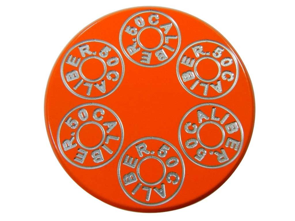 Orange | CNC Machined 50 Caliber Racing Six Shooter Gas Cap - Polaris UTV and ATV models ORANGE MADNESS