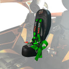 Venom Green | Can-Am X3 Bump Seat with Racing Latch Style Harness  - Green Straps