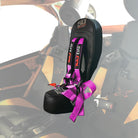 Rogue Pink | Can-Am X3 Bump Seat with Racing Latch Style Harness  - Pink Straps