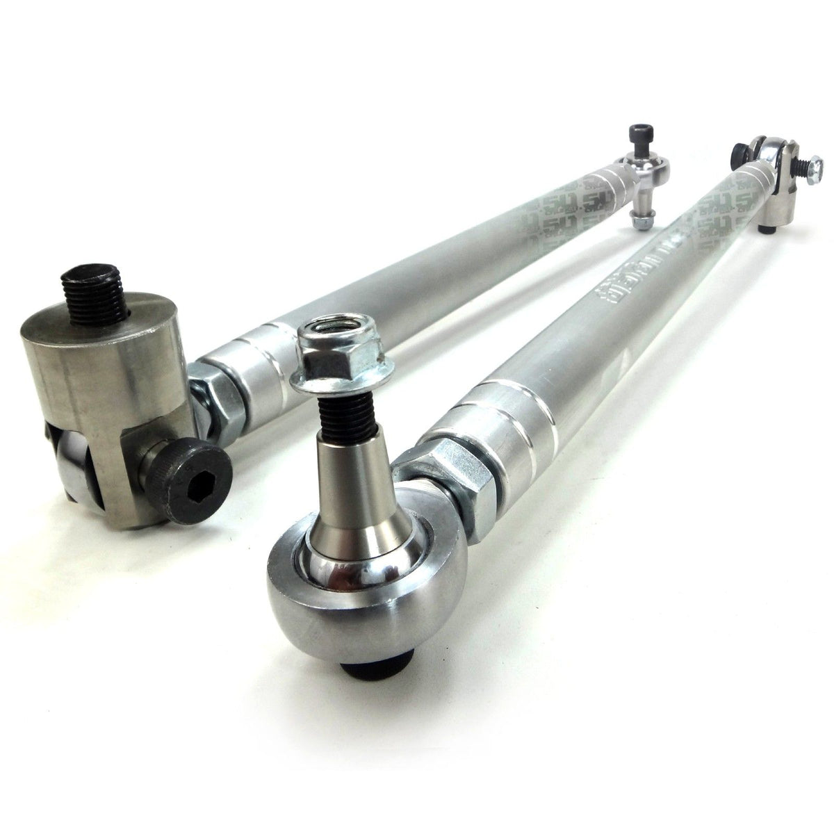 Raw Silver | 50 Caliber Racing Heavy Duty Billet Tie Rod Kit for RZR XP Turbo 