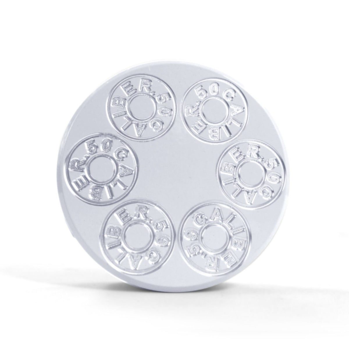 White | CNC Machined 50 Caliber Racing Six Shooter Gas Cap - Polaris UTV and ATV models WHITE LIGHTNING