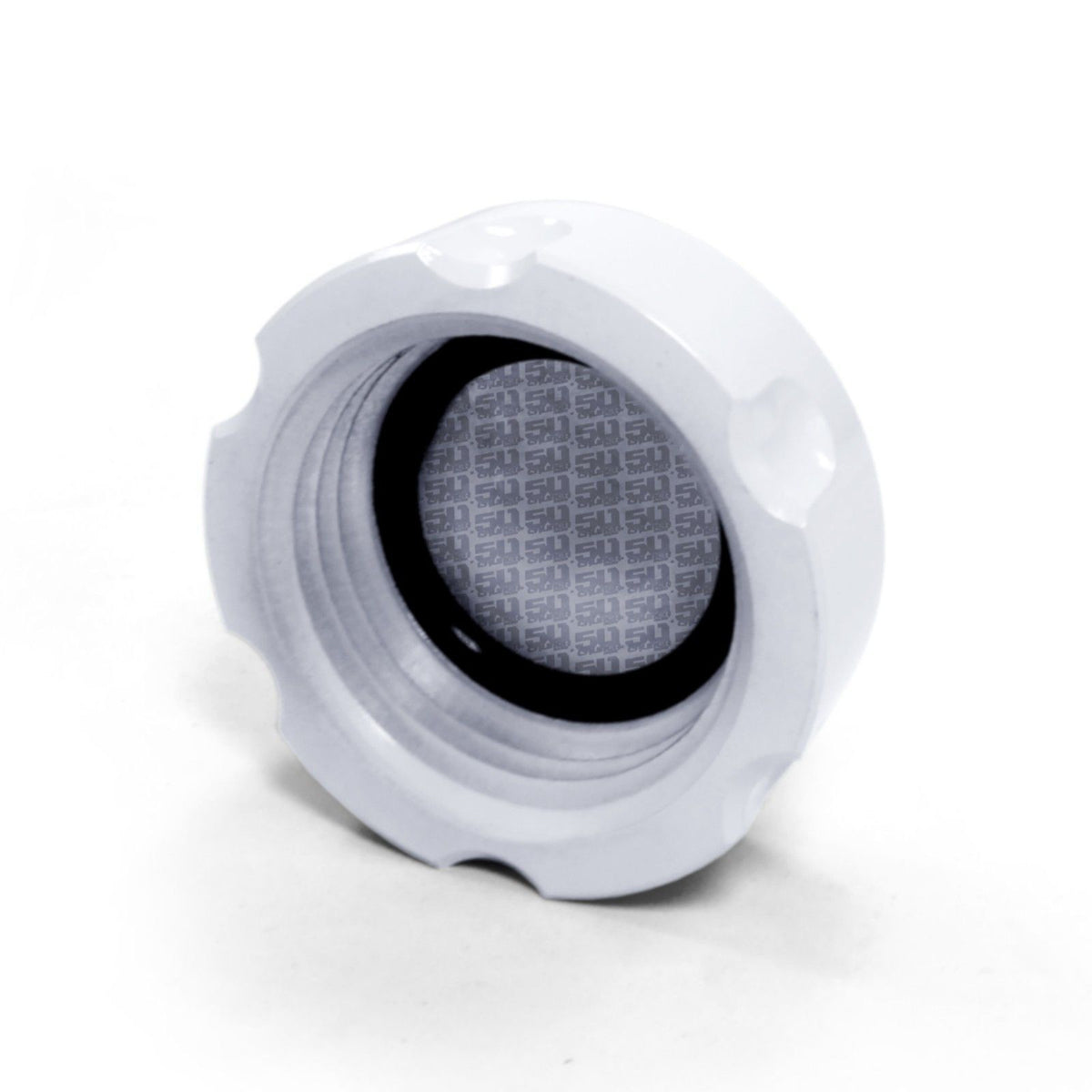 White | CNC Machined 50 Caliber Racing Six Shooter Gas Cap - Polaris UTV and ATV models WHITE LIGHTNING