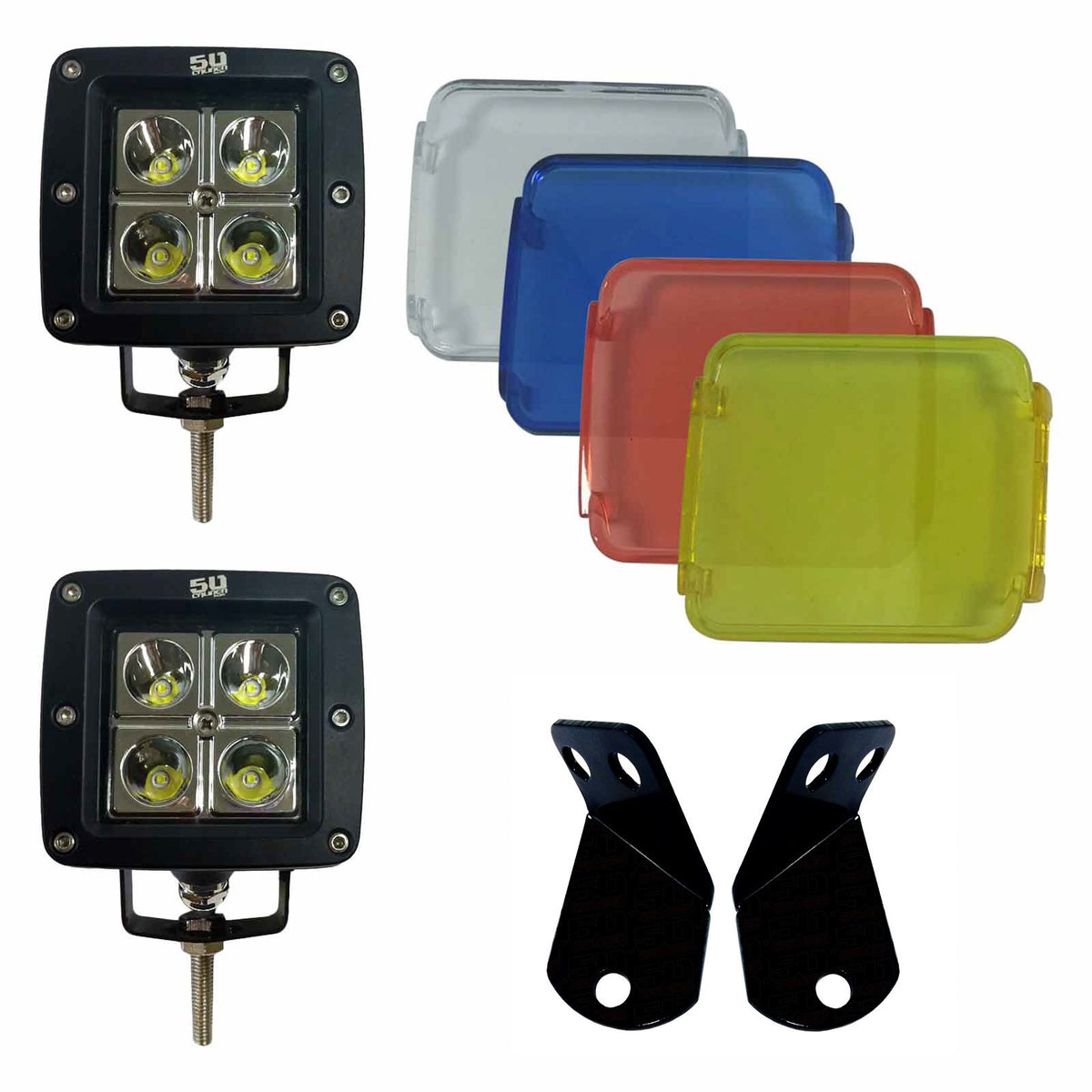  | A-Pillar Pod Light Mount Brackets for Arctic Cat Textron Wildcat