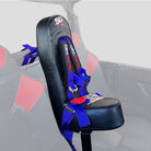 Nitro Blue | Polaris General Rear Bump Seat with Racing Latch Style Harness - Blue Straps
