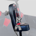 Ghost Gray | Polaris General Rear Bump Seat with Racing Latch Style Harness - Silver Straps