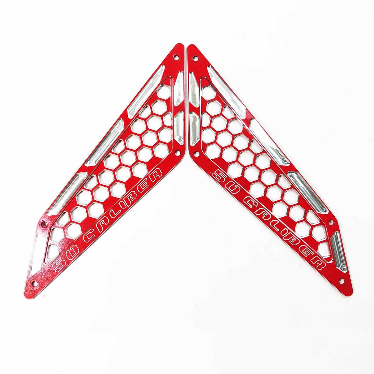 Red | Billet Air Intake Grille Bezels for RZR PRO XP - Red Powdercoat Finish