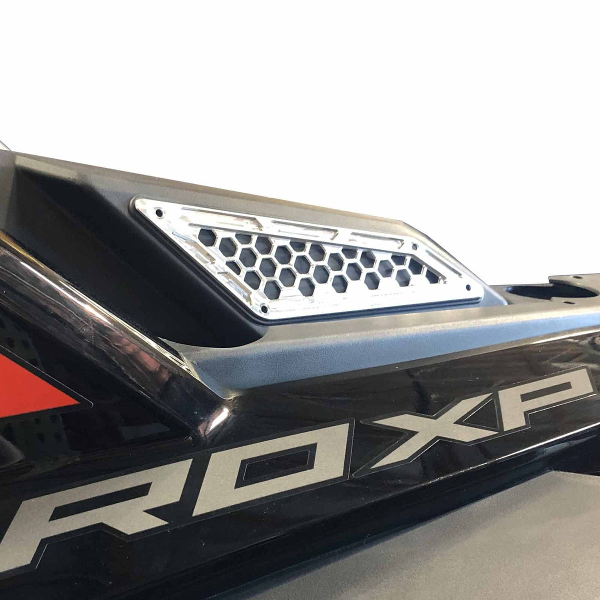 Raw Silver | Billet Air Intake Grille Bezels for RZR PRO XP - Raw Silver Finish