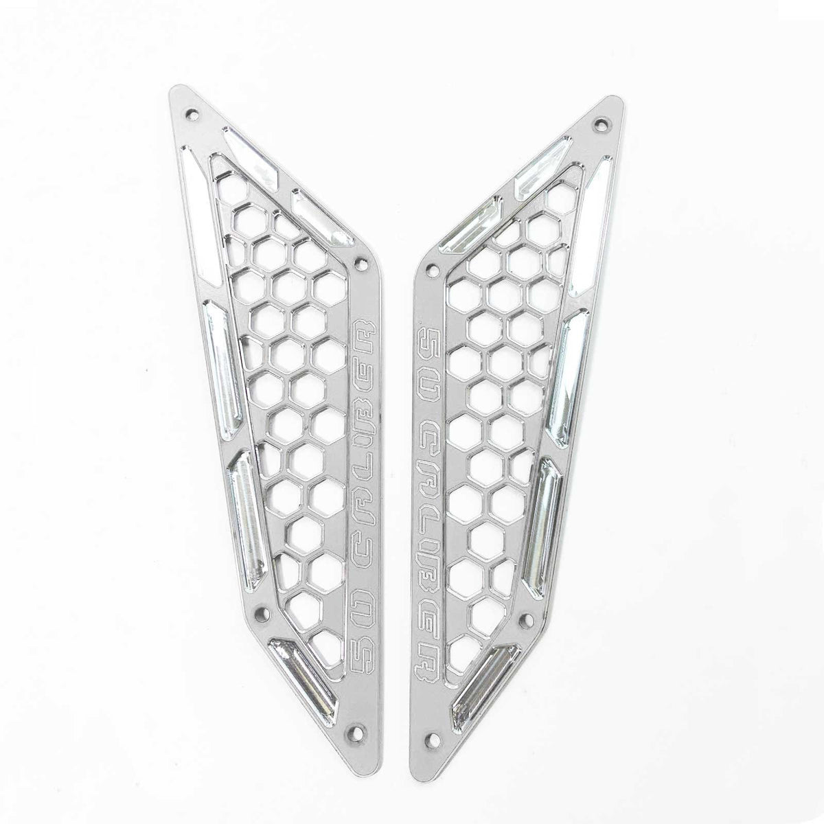 White | Billet Air Intake Grille Bezels for RZR PRO XP - White Powdercoat Finish