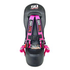 Rogue Pink | 50 Caliber Racing Rear Bump Seat with 2" Safety Harness for Kawasaki Teryx 4 Seater - Pink Harness