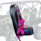 Rogue Pink | Teryx4 Bump Seat & 4 Point Harness Racing Latch Style - Pink Straps
