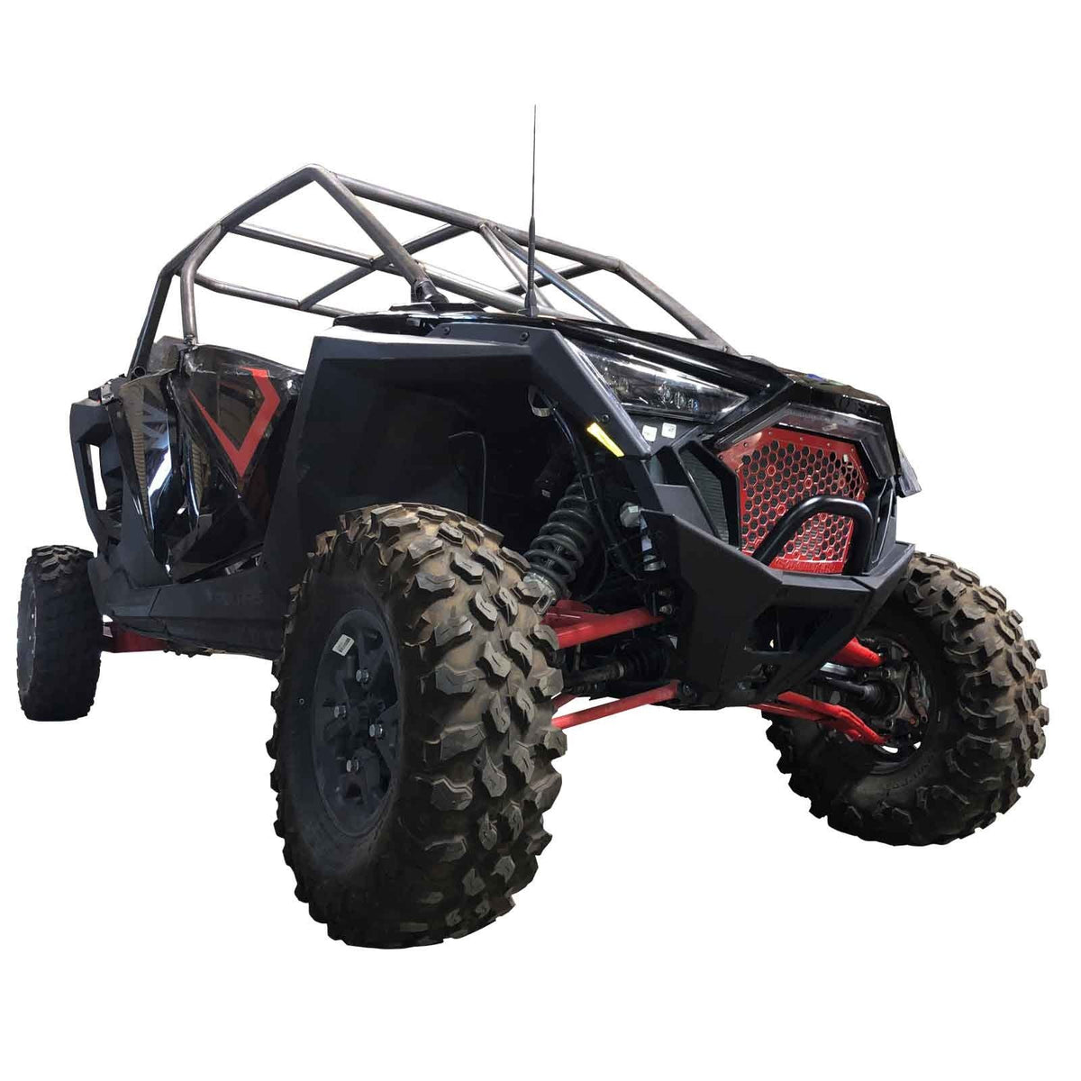 Red | Custom Billet Grille for Polaris RZR Pro XP (2020-2024) | 	Custom Billet Grille RZR PRO XP - Red Powdercoat finish