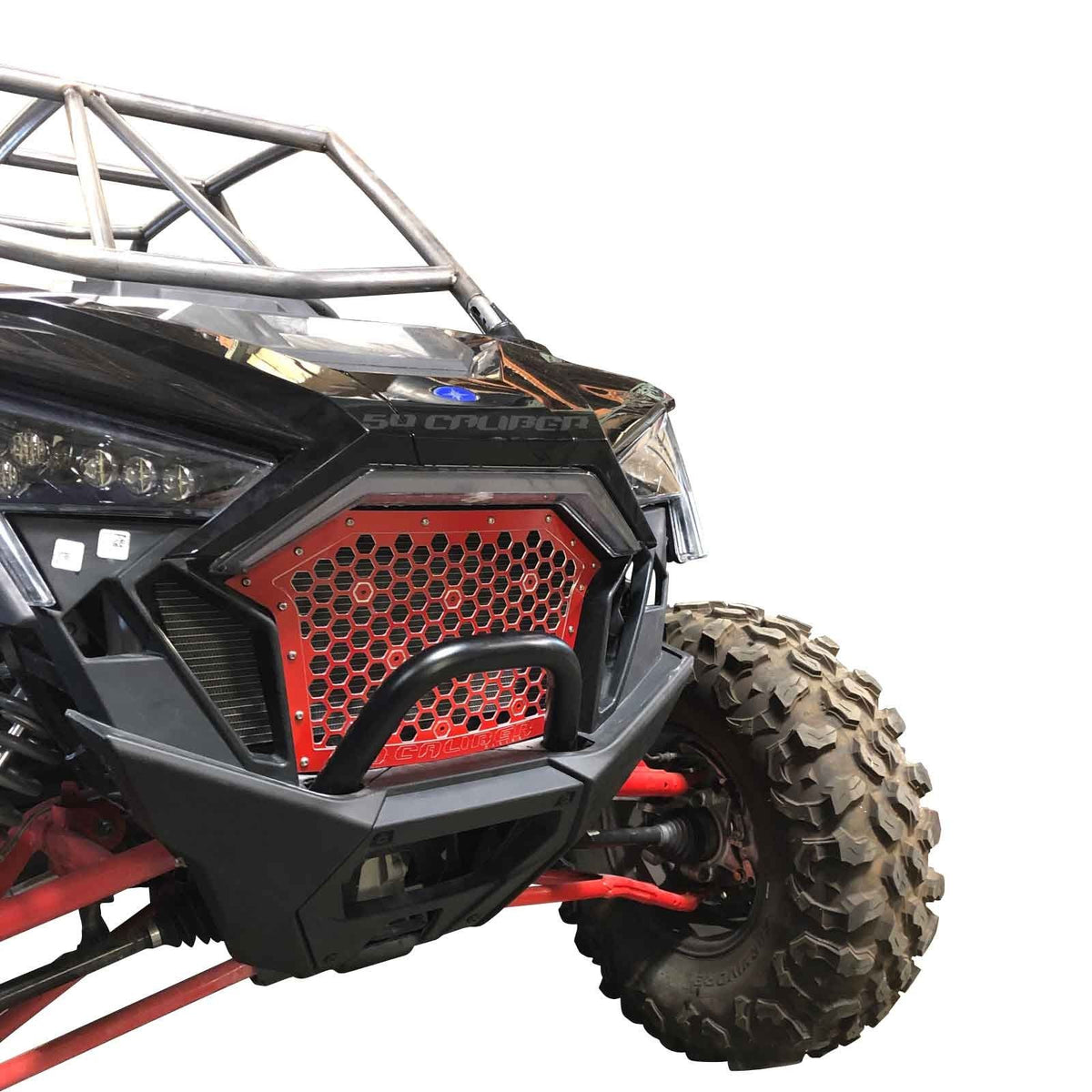 Red | Custom Billet Grille for Polaris RZR Pro XP (2020-2024) | 	Custom Billet Grille RZR PRO XP - Red Powdercoat finish