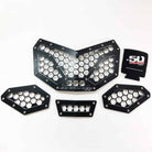 4 Piece Custom Billet Grille  Can-Am Maverick X3 | Custom Billet Grille CAN AM X3 - 4 Piece Black Powdercoat