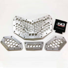 4 Piece Custom Billet Grille  Can-Am Maverick X3 | Custom Billet Grille CAN AM X3 - 4 Piece Raw Silver