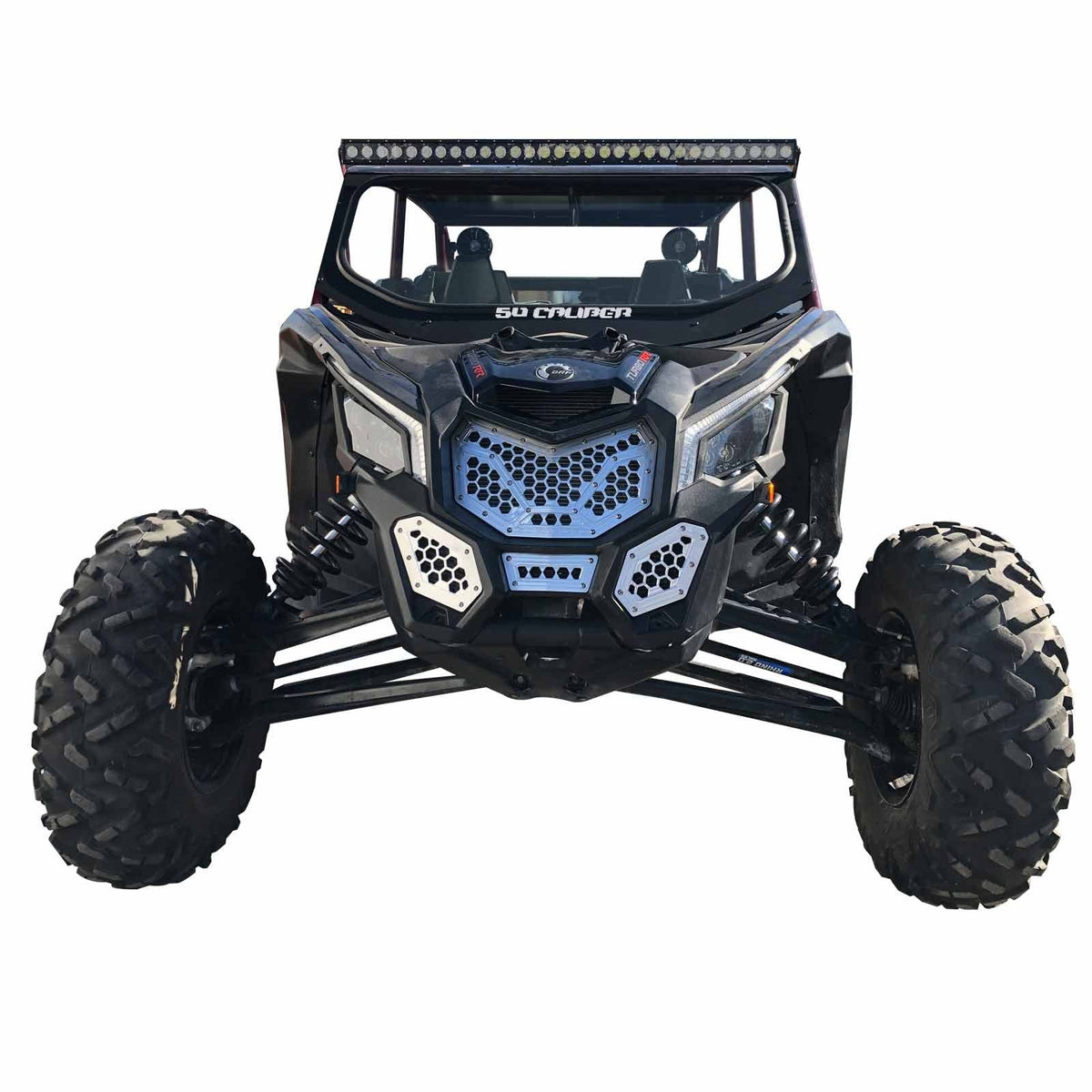 Raw Silver | Custom Billet Grille CAN AM X3 - 4 Piece Raw Silver