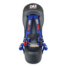 Nitro Blue | RZR PRO XP 4 Rear Bump Seat & BLUE 4 Point Safety Harness