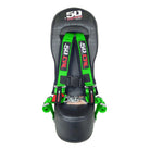 Venom Green | RZR PRO XP 4 Rear Bump Seat & GREEN 4 Point Safety Harness