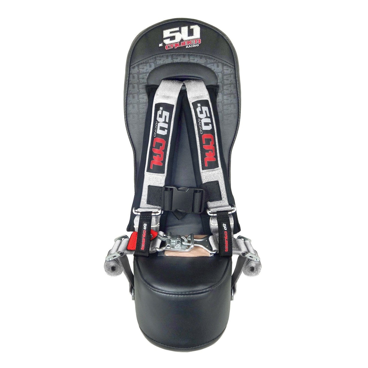 Ghost Gray | RZR PRO XP 4 Rear Bump Seat & SILVER 4 Point Safety Harness